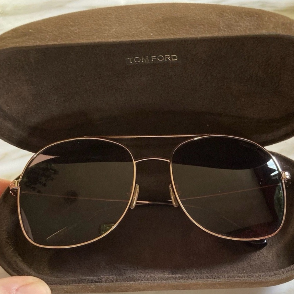 TOM FORD DELILAH TF758 28E  gold frame